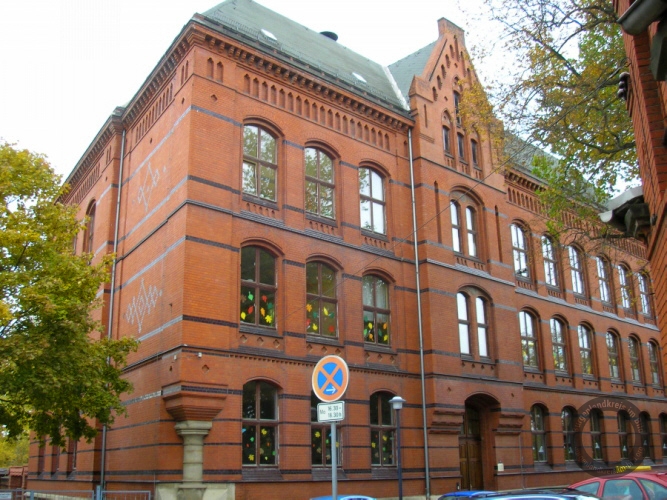Bergschule in der Karl-Liebknecht-Straße in Weißenfels im Burgenlandkreis