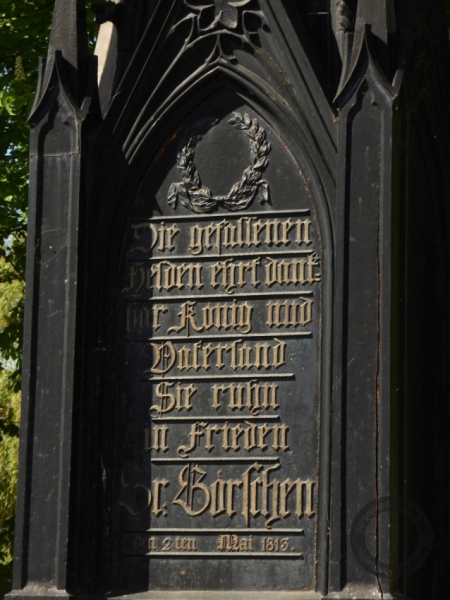 Denkmal für die Schlacht von Großgörschen (Schinkelpyramide) in Großgörschen (Stadt Lützen, Burgenlandkreis)