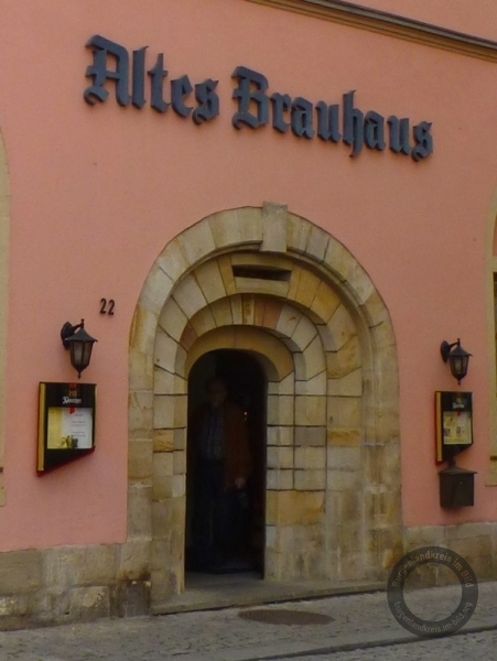 Gaststätte "Altes Brauhaus" in der Fischgasse in Weißenfels im Burgenlandkreis