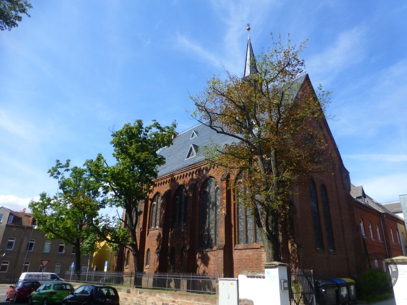 Kirche Sankt Laurentius in der Merseburger Straße in Weißenfels im Burgenlandkreis
