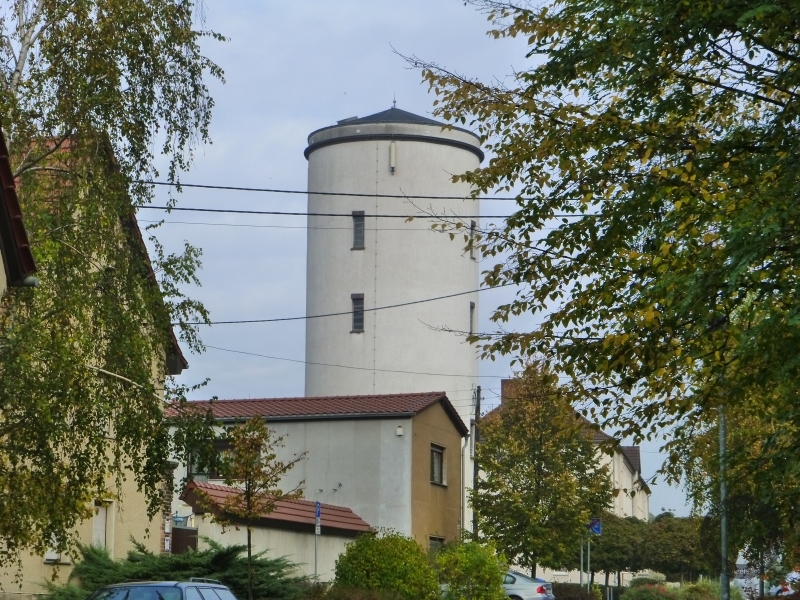 Wasserturm in Großkorbetha (Stadt Weißenfels) im Burgenlandkreis