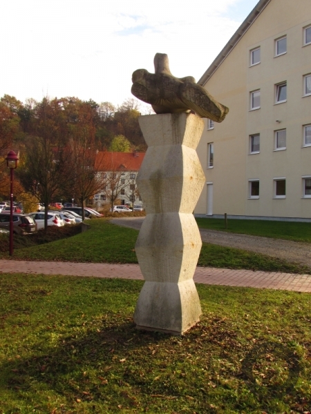 Skulptur "Pegasus" von Peter Fiedler in Weißenfels im Burgenlandkreis