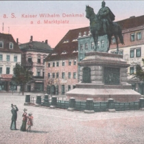 Denkmal für Kaiser Wilhelm I. auf dem Markt von Weißenfels im Burgenlandkreis