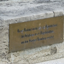Denkmal für die Gefallenen des 4. Jägerbataillons an der Ecke Bergstraße / Spechsart in Naumburg (Saale) im Burgenlandkreis