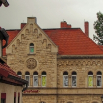 Postamt in der Wasserstraße in Freyburg (Unstruttal) im Burgenlandkreis