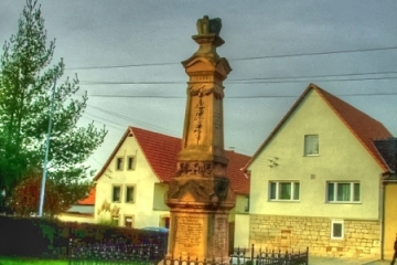 Kriegerdenkmal (Deutsche Einigungskriege) in Leißling (Stadt Weißenfels) im Burgenlandkreis