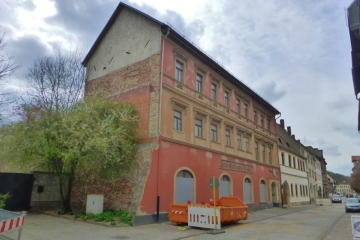 Gasthof "Zum goldenen Hirsch" in der Nikolaistraße in Weißenfels im Burgenlandkreis